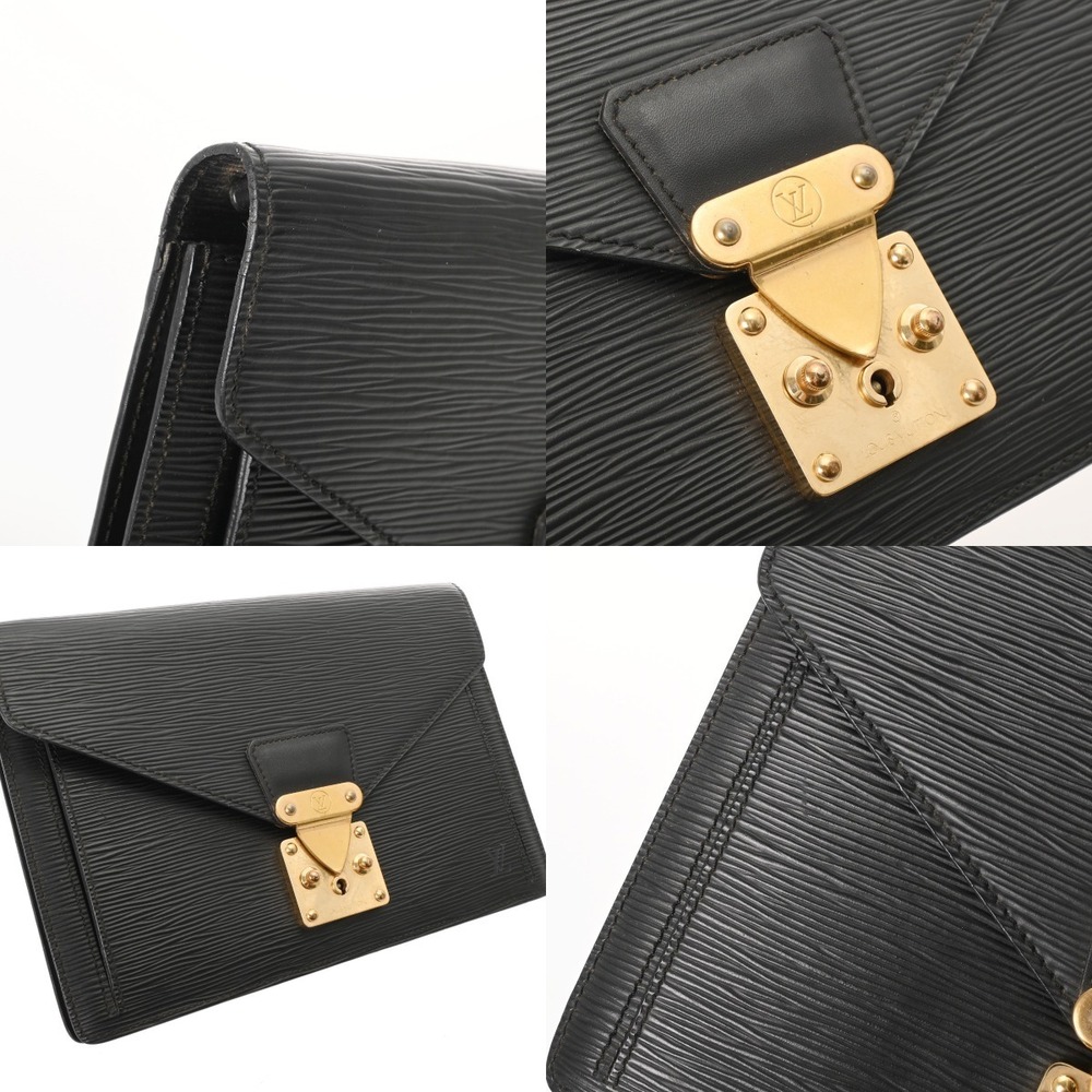 Louis Vuitton Epi Series Dragonne Noir Black Leather Shoulder Bag - Picture 6 of 10